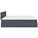 Struttura Letto Pouf con Materasso 200x200 cm in Velluto - Foto miniatura 8