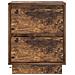Comodino con luci LED Rovere Affumicato 39x34.5x50 cm - Foto miniatura 6
