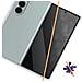 Vetro Temperato Per Galaxy Z Fold 7 Con Filtro Privacy, Nero Trasparente - Foto miniatura 2