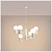 Lampadario Halo 6 Bianco Sl. 1829 - Moderno Lampadario Bianco 230x64x64 Cm - Foto miniatura 3