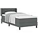 Letto box spring con materasso Grigio scuro 90 x 200 cm - Foto miniatura 3