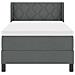 Letto box spring con materasso Grigio scuro 90 x 200 cm - Foto miniatura 8