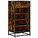 Scarpiera Rovere Fumo 48x38x97,5 cm in Legno Multistrato - Foto miniatura 1