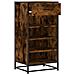 Scarpiera Rovere Fumo 48x38x97,5 cm in Legno Multistrato - Foto miniatura 5