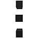 Set mobile TV 6 pcs Rovere nero Legno multistrato - Foto miniatura 9
