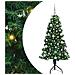 Albero di Natale Artificiale Angolare con 150 LED Verde 150 cm - Foto miniatura 1