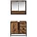 Set di mobili per il bagno con cassetto 2 pcs Legno vecchio - Foto miniatura 7