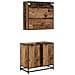 Set di mobili per il bagno con cassetto 2 pcs Legno vecchio - Foto miniatura 9