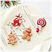 Set Di 4 Decorazioni Natalizie Per Albero - Set Bastoncini Di Zucchero, Decorazioni Festività In Resina - Foto miniatura 3