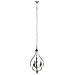 Lampada Da Soffitto In Legno E Metallo Grigio 44,5x39,5x75h Cm - Foto miniatura 1