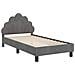 Struttura letto bambini con testata Grigio scuro 80 x 160 cm - Foto miniatura 4