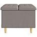 Pouf contenitore con cuscino Talpa 60 x 60 x 45 cm Tessuto - Foto miniatura 5