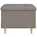 Pouf contenitore con cuscino Talpa 60 x 60 x 45 cm Tessuto - Foto miniatura 6