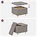 Pouf contenitore con cuscino Talpa 60 x 60 x 45 cm Tessuto - Foto miniatura 9