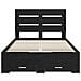 Struttura del letto Rovere Nero 135 x 190 cm Legno multistrato - Foto miniatura 8