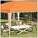Tenda per feste a pop-up 575 x 290 x 245 cm Arancione - Foto miniatura 3