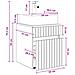 Mobile Lavabo da Parete Bianco Lucido 39 x 41 x 62,5 cm - Foto miniatura 6