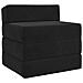 Divano Letto Pieghevole Nero 200 x 70 x 15 cm Velluto - Foto miniatura 1