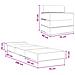 Divano Letto Pieghevole Nero 200 x 70 x 15 cm Velluto - Foto miniatura 9