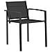 Sedie da giardino 2 pcs Nero e antracite 53,5 x 59 x 77 cm - Foto miniatura 3