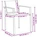 Sedie da giardino 2 pcs Nero e antracite 53,5 x 59 x 77 cm - Foto miniatura 6