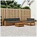 Set di divani da esterno con cuscino 7 pcs Naturale e Antracite - Foto miniatura 2