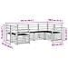 Set di divani da esterno 6 pcs Bianco 245 x 130,5 x 73 cm - Foto miniatura 6