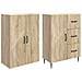 Set di armadi 2 pcs Rovere Sonoma 66 x 34,5 x 89,5 cm - Foto miniatura 3