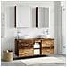 Set di mobili per il bagno 5 pcs Legno antico - Foto miniatura 2