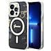 Guess Guhmp14lhtmrsk Custodia Per Iphone 14 Pro 6,1 Nera /nera Golden Marble Magsafe - Foto miniatura 1