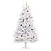 Albero di Natale artificiale 270 cm PVC e Acciaio Bianco - Foto miniatura 4