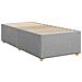 Letto box spring con materasso Grigio Chiaro Singolo Tessuto - Foto miniatura 5