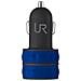 Caricabatteria universale per Auto con 2 porte USB - Blu - Foto miniatura 7