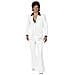 Costume Bianco Uomo Tema Disco Large - Foto miniatura 1