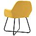 Sedie Da Pranzo 2 Pz Gialle In Tessuto - Foto miniatura 4