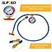 A C Refrigerante R134a Tubo Kit Di Ricarica - Con 12 Acme Maschio 14 Sae Femmina Pu Tap Valve R134a Rapida Di Coppia A Bassa Manometro E 59 Ricarica Hose - 1 Anno Di Garanzia - Foto miniatura 3