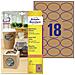Zweckform - Etiketten - Permanenter Klebstoff - Naturbraun - 63,5 X 42,3 Mm (oval) 450 Etikett (en) (25 Bogen X 18)  - Foto miniatura 1