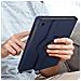 Custodia Samsung Tab A7 Lite Supporto Rotante Orizzontale / Verticale Blu Notte - Foto miniatura 5