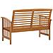 Panchina da Giardino 119 cm in Legno Massello d'Acacia - Foto miniatura 3