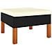 Set Divani da Giardino 7 pz con Cuscini in Polyrattan Nero - Foto miniatura 5