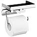 Porta Carta Igienica Con Ripiano Per Salviette Igieniche - 2 In 1, - Foto miniatura 2