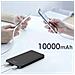 Powerbank 10000mah 2 Usb-a /usb-c Fastcharge 10w Ultra-leggero, Nero - Foto miniatura 3