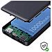 Powerbank 10000mah 2 Usb-a /usb-c Fastcharge 10w Ultra-leggero, Nero - Foto miniatura 4