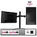 Dm15d2 Bk Supporto Monitor Da Scrivania - Supporto Con Piedistallo Per 2 Monitor 13”-27” - Altezza Regolabile - Adatto A Monitor Fino A 8 Kg - Foto miniatura 4