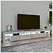 Mobile Porta TV con Luci LED Grigio Cemento 260x36,5x40 cm - Foto miniatura 3