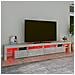 Mobile Porta TV con Luci LED Grigio Cemento 260x36,5x40 cm - Foto miniatura 4