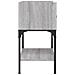 Comodino Grigio Sonoma 40,5x31x60 Cm In Legno Multistrato - Foto miniatura 4