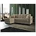 Divano Letto Fernando, Divano Letto Ad Angolo Con Penisola Reversibile, Sofà Contenitore Da Soggiorno Con Chaislongue E 2 Cuscini, 230x150h81 Cm, Beige - Foto miniatura 1