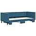 Divano Letto Con Letto Estraibile Blu 90x200 Cm In Velluto - Foto miniatura 3