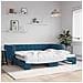 Divano Letto Con Letto Estraibile Blu 90x200 Cm In Velluto - Foto miniatura 1